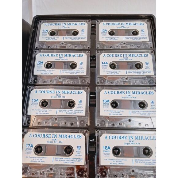 1986 Course in Miracles Foundation For Inner Peace‎ 42 Cassette Tapes & Book - Picture 7 of 10